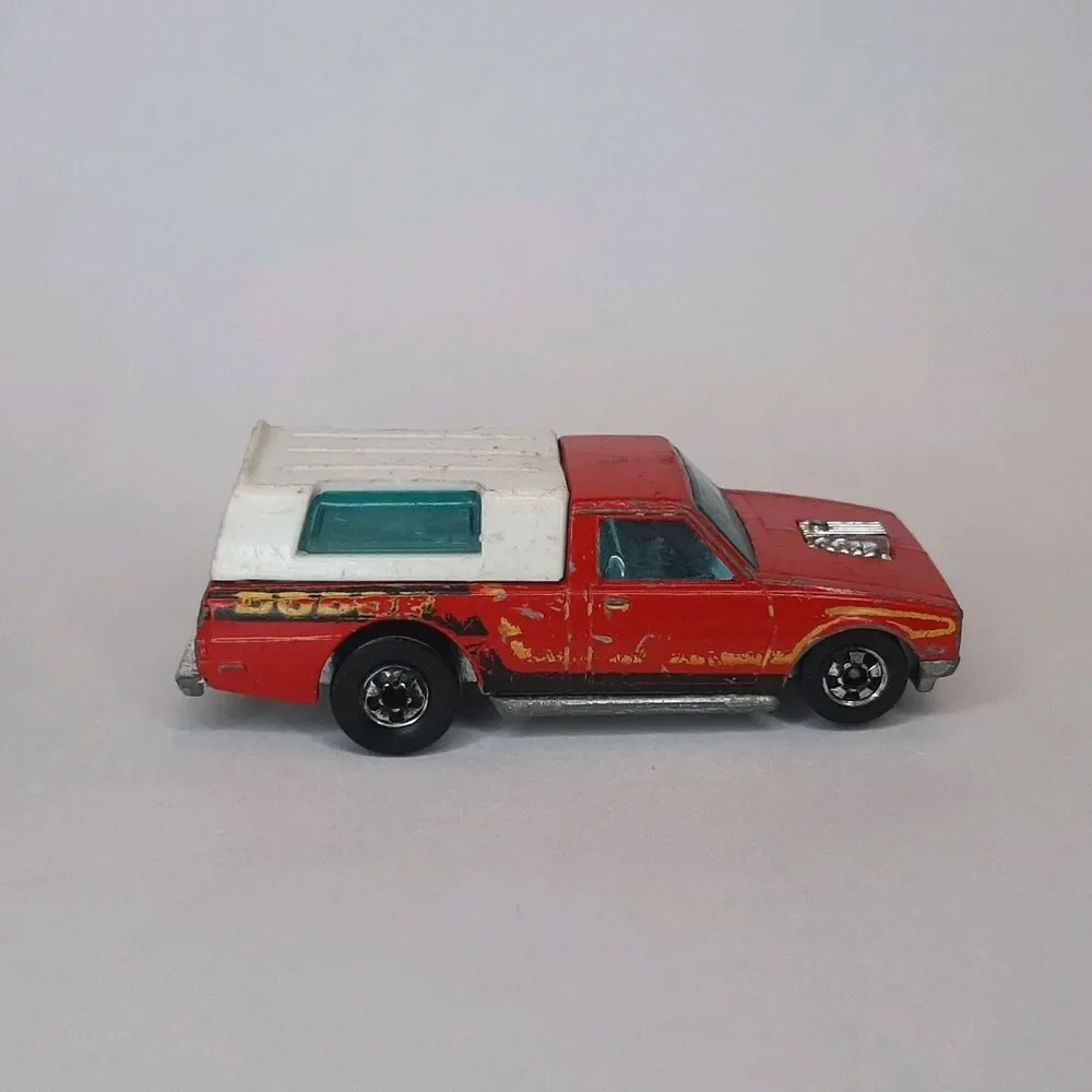 Vintage 1979 Hot Wheels Hi-Rakers Diecast 1/64 Scale D-50 Red Dodge Pickup Truck
